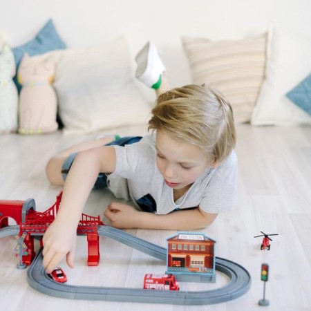 Railway for children "Service Service", 66 items, on batteries-7