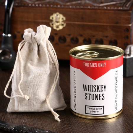 A set of stones for whiskey "cowboy", in a tin can, 9 pcs.-1