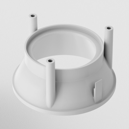 Technical C064-01W accessory, 6.7x6.7x3.7 cm, white color-2