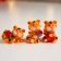 Polystone souvenir "Little Tiger with Flowers" MIX 4x3x3 cm