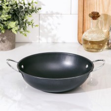 Pan-wok “mini”, 1.4 l, d = 20 cm, anti-stick coating, black color