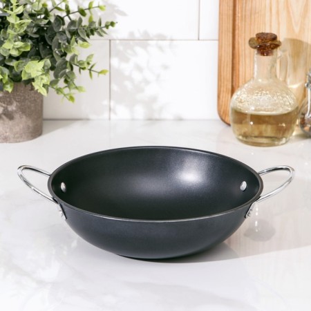 Pan-wok “mini”, 1.4 l, d = 20 cm, anti-stick coating, black color