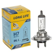 Лампа автомобильная Clearlight LongLife, H7, 12 В, 55 Вт