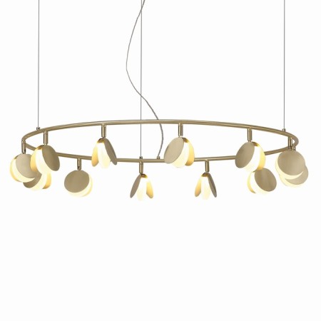 Suspended chandelier Mantra Shell, Led, 6360lm, 3000k, 300 mm, gold color-3