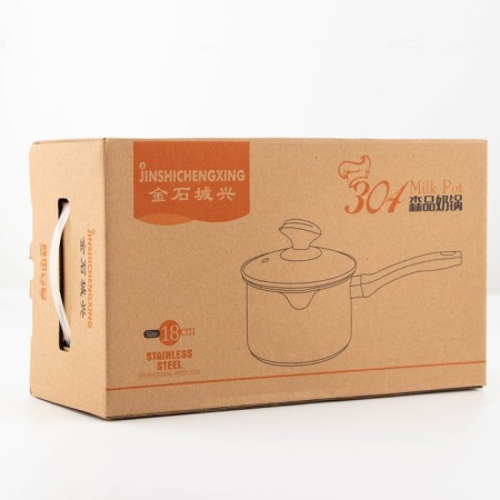 Stainless steel bucket for milk, d = 17.5, with a lid, plastic pen, 304 steel, thickness 0.5 mm, induction-4