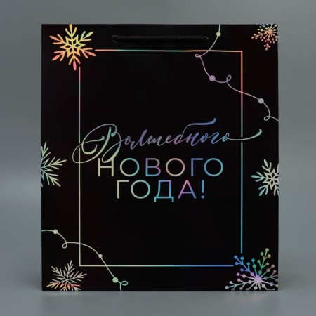 Package Holographic Vertical “Magic”, 26 x 32 x 9 cm, New Year-4