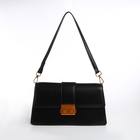 Female bag Textura, average size, black color-1