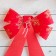 Christmas tree decoration "Bant in snowflakes" (set 2 pcs) 14x16 cm, red-gold