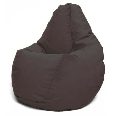 The hand-bag “Pear” is positive Luma, size L, diameter 80 cm, height 100 cm, velor, brown color