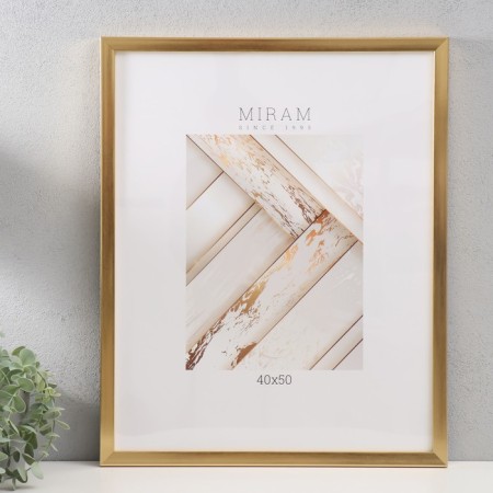Photo frame plastic "Mira" 40x50 cm, 641811 gold (plastic screen)-1