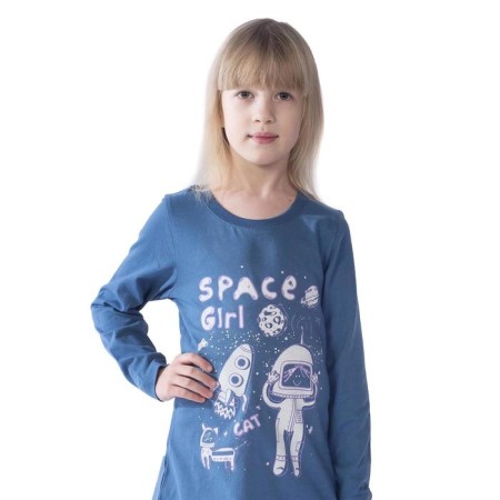 Платье детское Space Girl, рост 116 см, цвет индиго-5