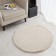 Plush mat Sofi de Marko, size 100x100 cm, beige color