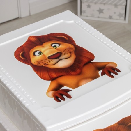 Gosque Children's 4th section "Decor. Lion ", white color-1