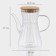 Glass teapot with a bamboo cover Bellatenero “Eco. East ", 800 ml, 18 × 11.5 × 17 cm