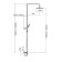 Shower system Fashun A52427, thermostat, tropical shower, shower, satin