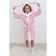 Baby robe "Bunny", height 104 cm, pink+white, Makra