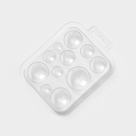 Form for chocolate and sweets Plastic "Choko-circles", the color is transparent-1