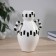 VAZA Ceramics Table "Picasso" (manual painting) jug elegance, 23x10 cm, black and white 104551