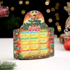 Wooden calendar on the stand 
