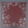 Flower film, "Flowers with a border", wine, 57x57 cm