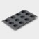 Form for baking and mousse desserts Konfinetta "FOLD", silicone, 28.8 × 17.1 × 2.6 cm, 12 cells (4.2 × 2.5 cm), color gray color