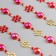 Stick plastic rhinestones "Flower and half -peaks" mix 31x10.7 cm