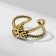 The ring "Smiley", the color of black gold, dimensionless