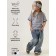 T -shirt Children's Amarobaby Stripe, height 122 cm, gray color