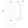 Terminus heated towel rail "Ancona" P8, 500x800 mm, lower connection, chrome