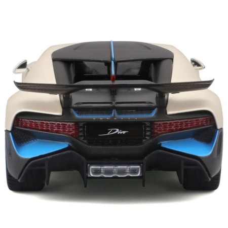 MASTO DIE-CAST BUGATTI Divo machine, opening doors, 1:24, white color with design-3