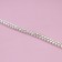 Chain with rows, 2 rows, metal, glass, 4 mm, 4.5 ± 0.5 m, silver color