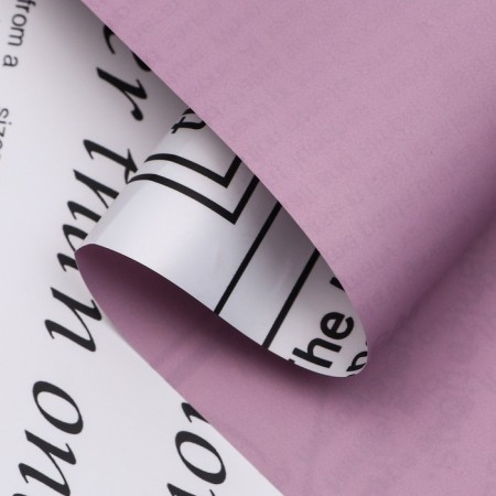 Matal film double -sided "white" lilac, 0.58 x 10 m
