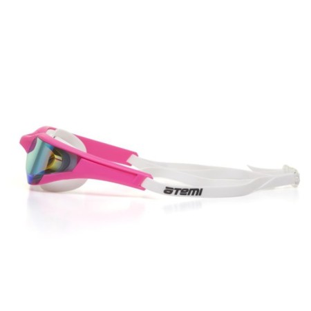 ATEMI N605M swimming glasses, silicone, pink color-1