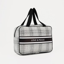 Lightning cosmetic bag, gray color