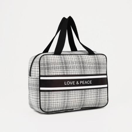 Lightning cosmetic bag, gray color