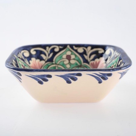Salennik Rishtan ceramics "Flowers", 14 cm, mix-7