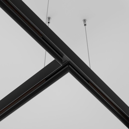 Connector T-shaped for the Technical Trahnical Tract-41b, 17.4x10x5.2 cm, black color black-2