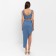 Women's Skirt asymmetric Mist: Denim R.42, Blue