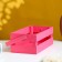 Wooden Kashpo 24.5 × 13.5 × 9 cm "Two Light", two -string, pink giving beautifully
