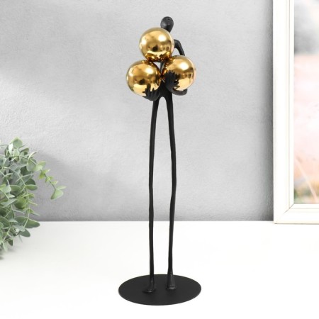 Souvenir Metal "Man holds balls" 18x12x38 cm-1