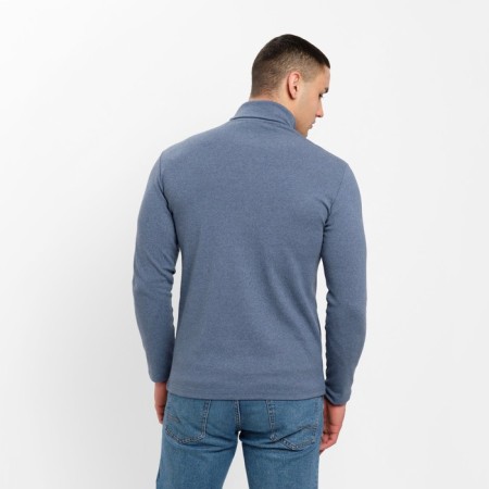 Turtleneck Men's Minaku: Basic Line Man Color Gray-Blue Melange, Size 56-2