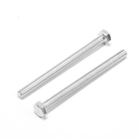 Bolt "Tundra Krep", with a hexagonal head, galvanized, Din933, M6x80 mm, 2 pcs
