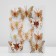 A butterfly for decor and floristry, on a clothespin, plastic, mix, 1 pc., 5 cm and 8 cm
