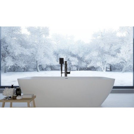 LEMARK Bronx LM3744BL bath mixer, single -leaf, pour 233 mm, floor, black-8