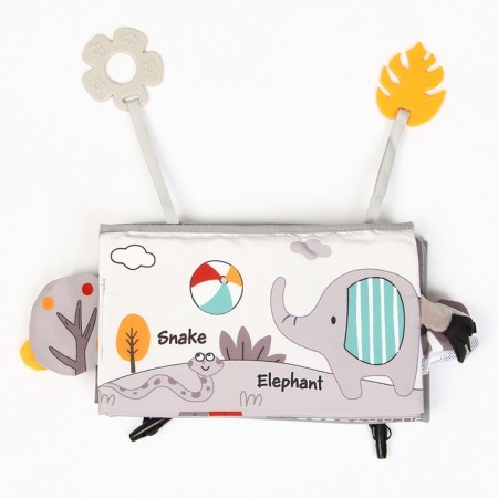 Developing folding rug with a book - rustle 3 in 1 "animals", crush me-6