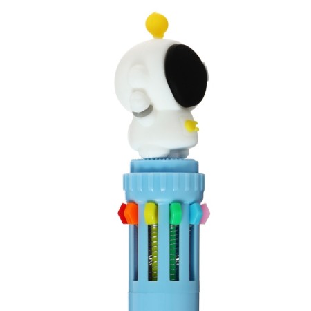 Automatic ballpoint handle 10 color, rod 0.7 mm, "astronaut", mix-7
