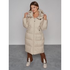 Coat insulated winter female, size 50, beige color