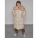 Coat insulated winter female, size 50, beige color
