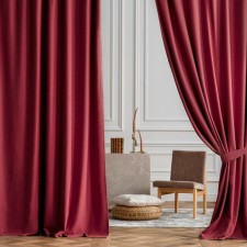 Set of curtains with Laura catching, size 200x270 cm, burgundy color