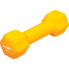 Гантель неопреновая Bradex SF 0540, желтая, 1 кг